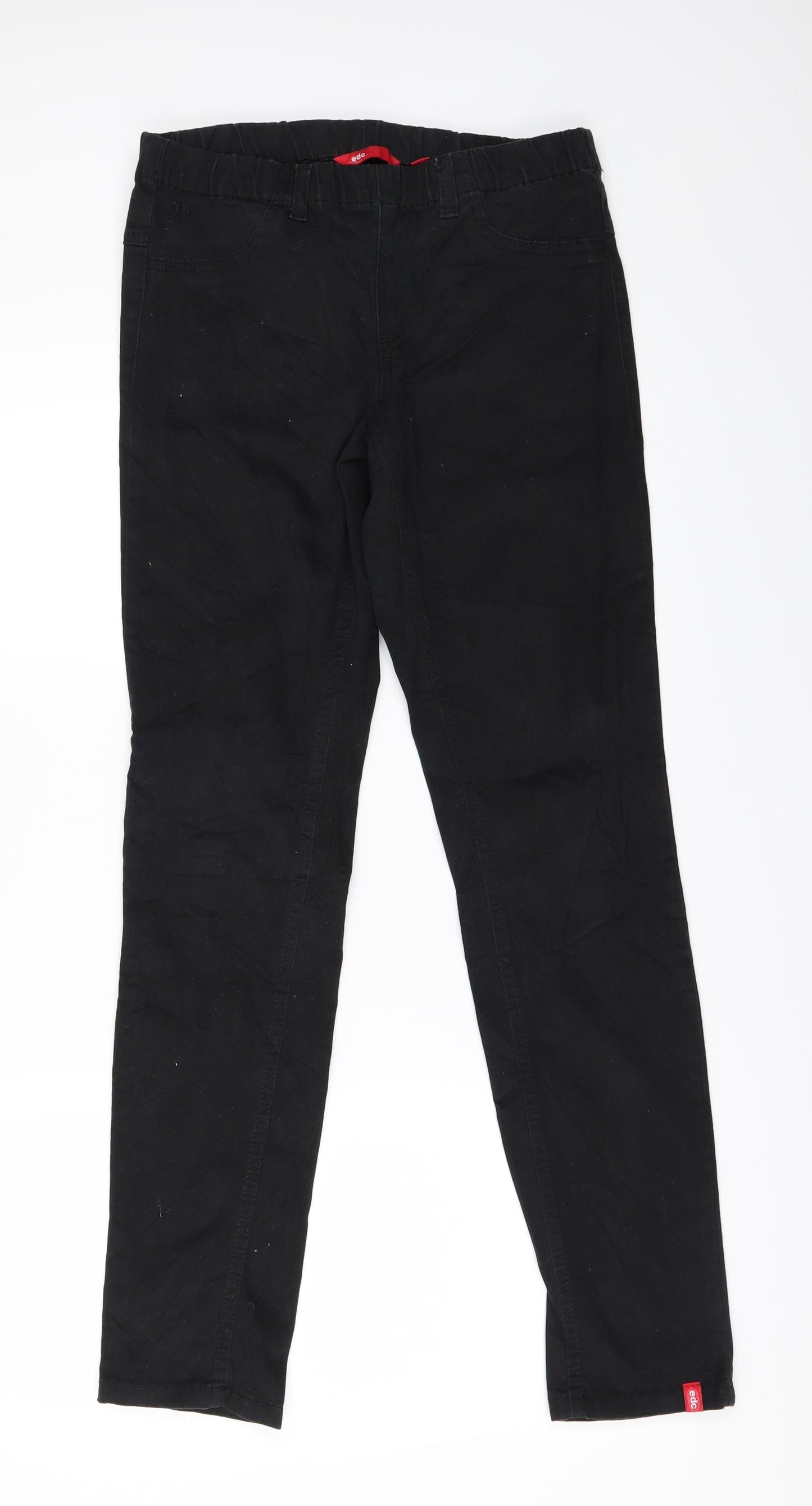 EDC Womens Black  Denim Jegging Jeans Size 8 L29 in