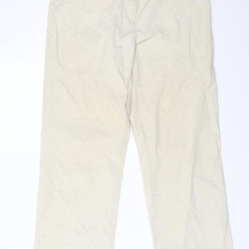 Toni Womens Beige   Chino Trousers Size 14 L26 in