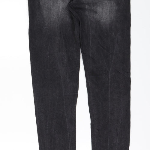 Denim & Co. Womens Black  Denim Skinny Jeans Size 10 L31 in