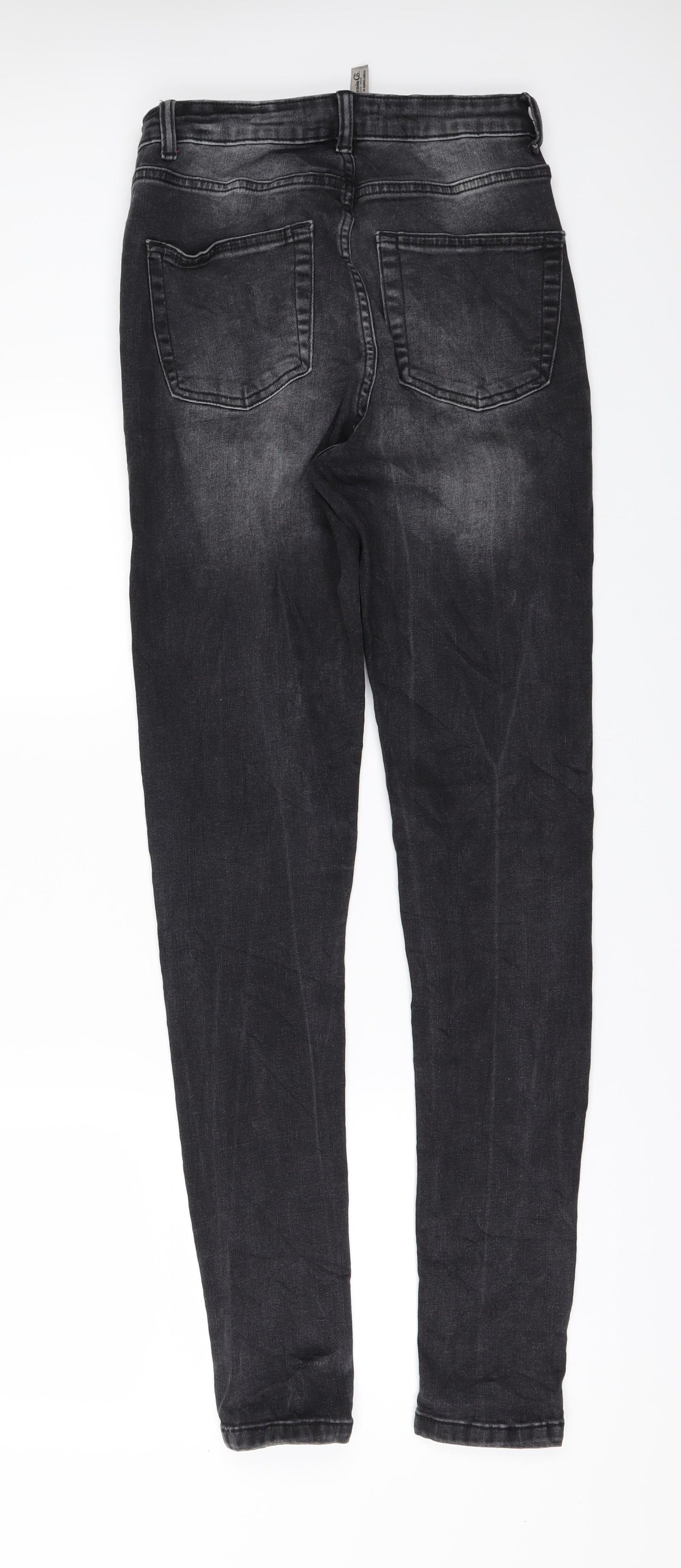 Denim & Co. Womens Black  Denim Skinny Jeans Size 10 L31 in