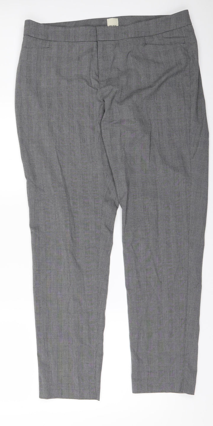 ecru Womens Green Check  Trousers  Size 38 L29 in