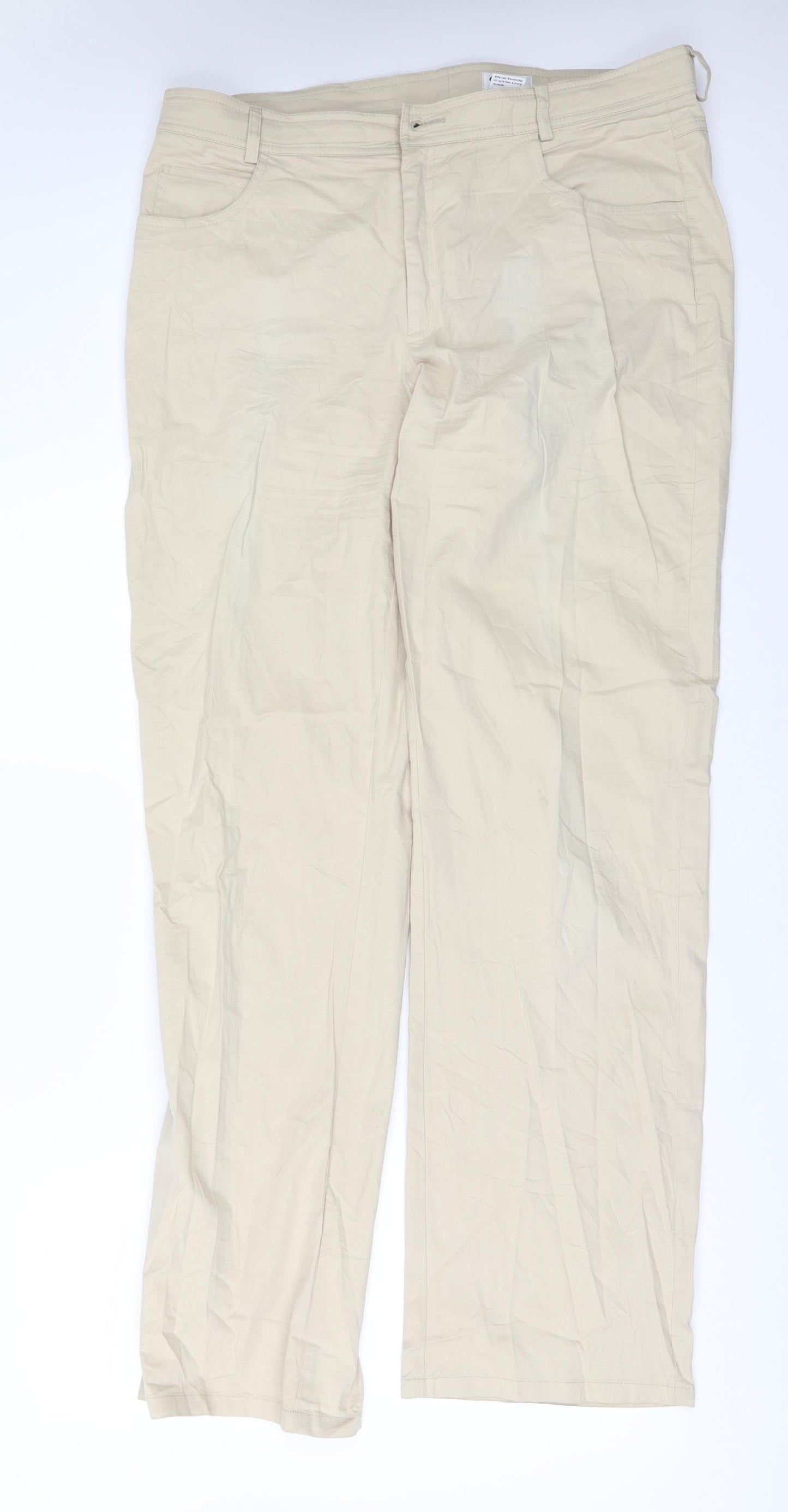 Perry Womens Beige   Chino Trousers Size 18 L34 in