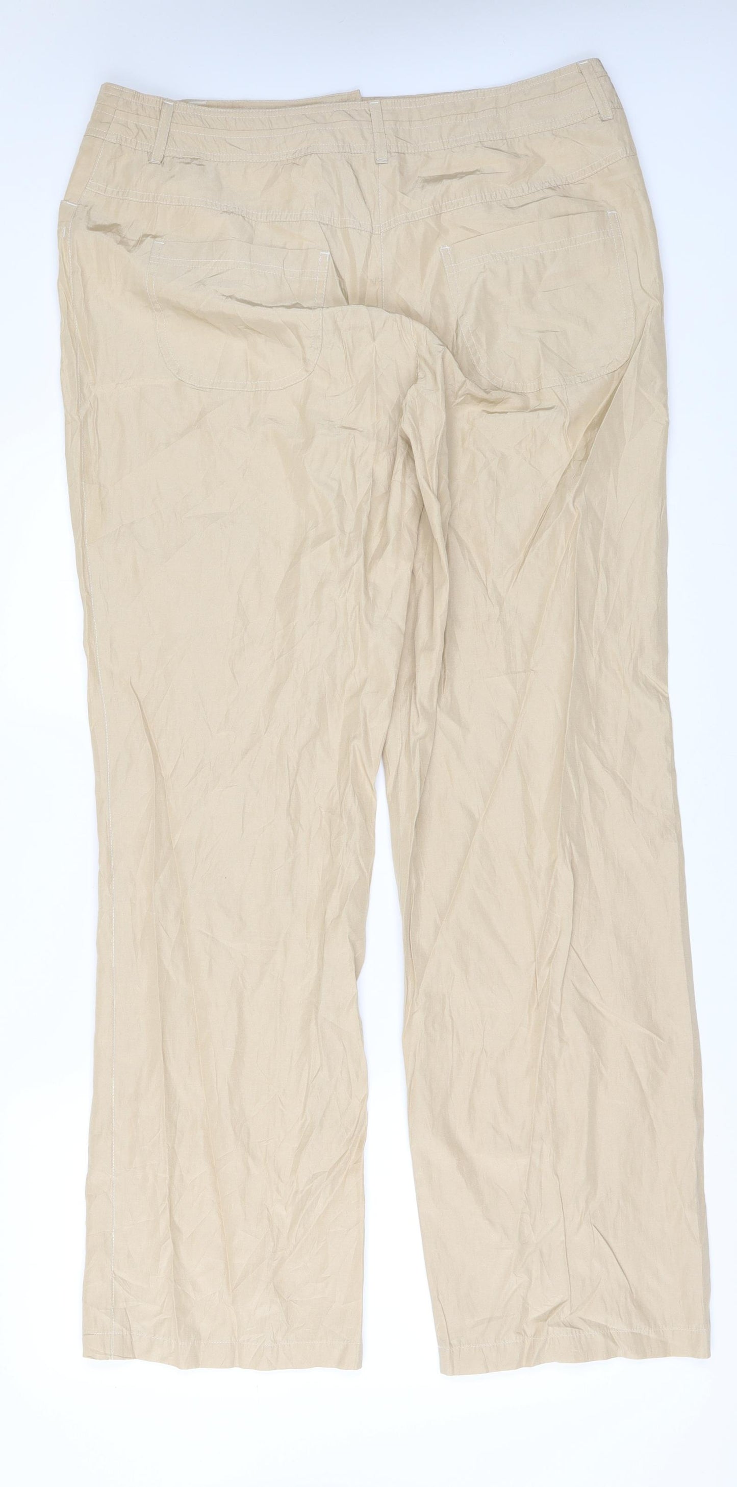Gerry Weber Womens Beige   Trousers  Size 18 L32 in