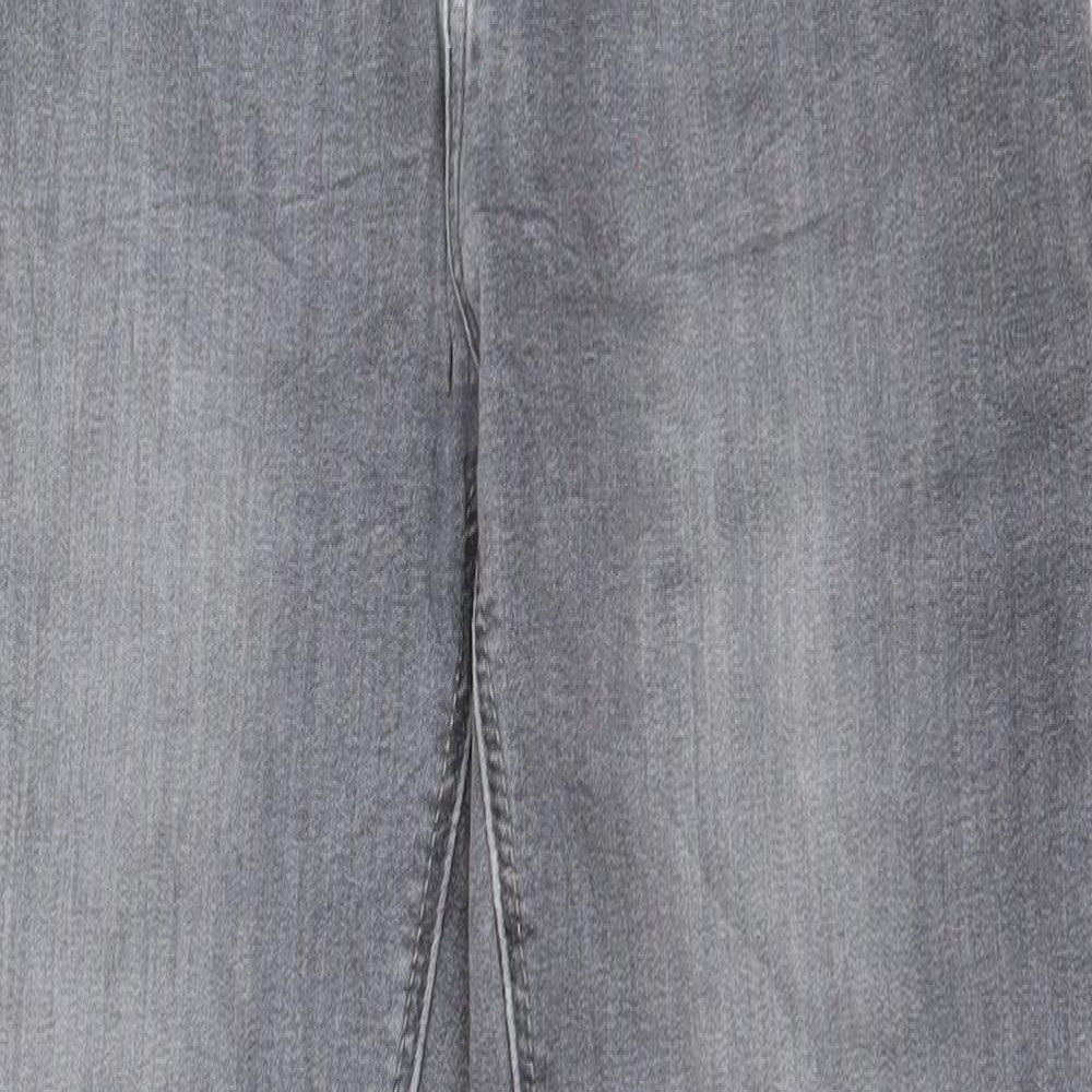 Only Womens Grey  Denim Skinny Jeans Size 30 in L30 in - Frayed Hem