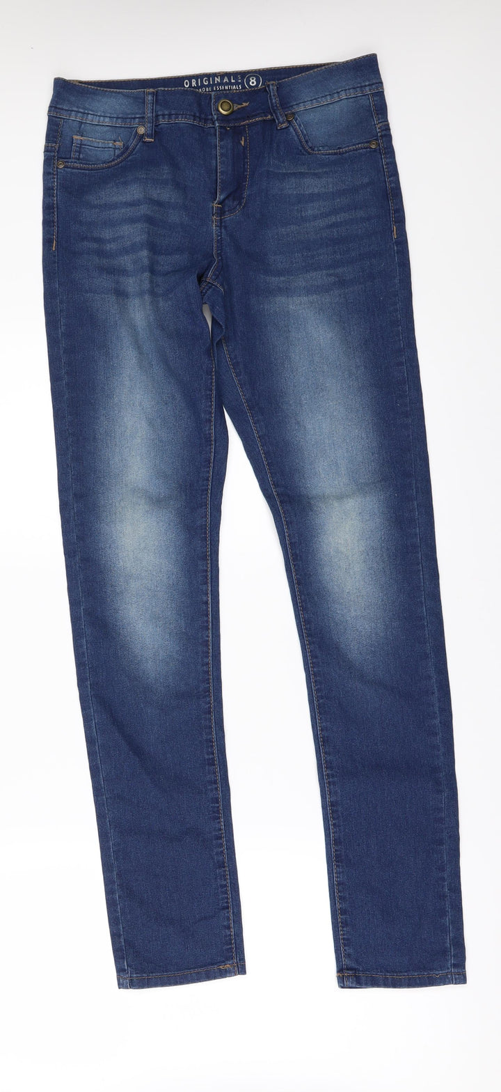Originals Womens Blue Denim Skinny Jeans Size 8 L31 in