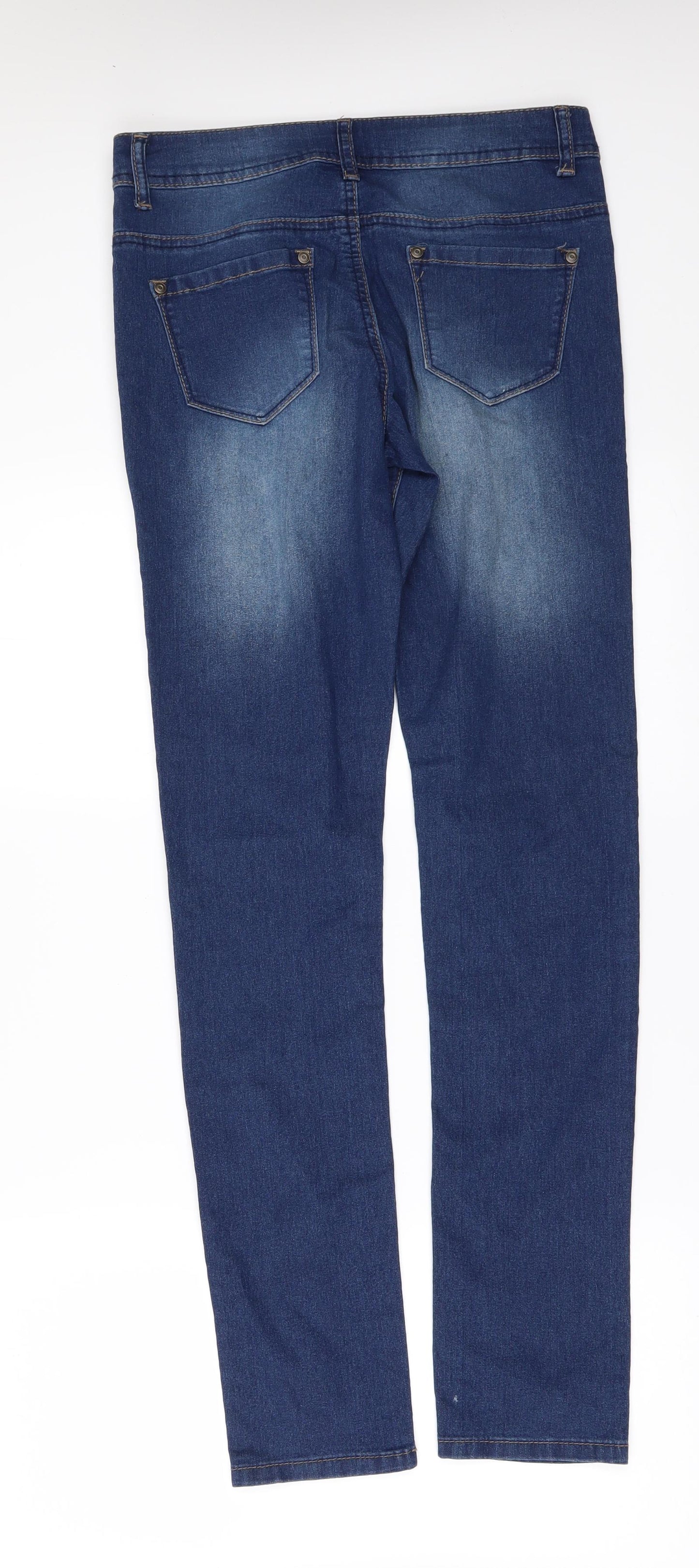 Originals Womens Blue  Denim Skinny Jeans Size 8 L31 in