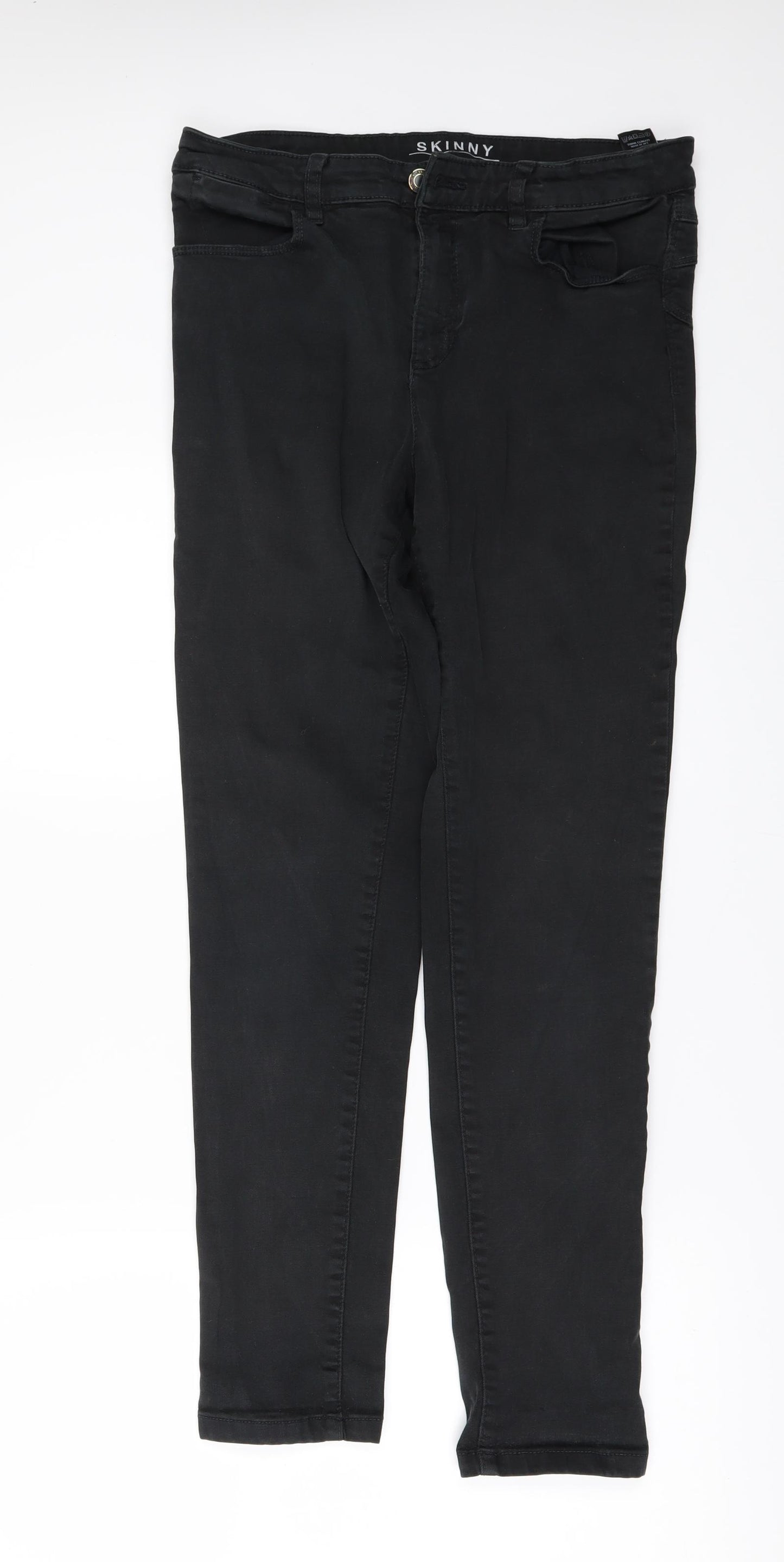 Marks and Spencer Womens Black  Denim Skinny Jeans Size 12 L27 in