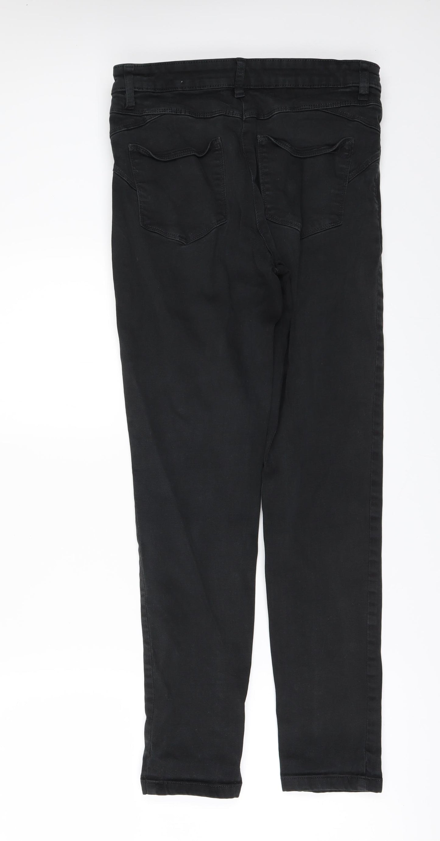Marks and Spencer Womens Black  Denim Skinny Jeans Size 12 L27 in