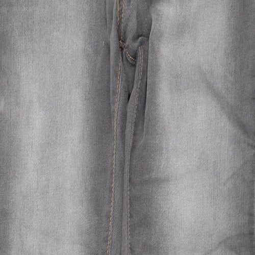 Jordache Womens Grey  Denim Jegging Leggings Size 8 L30 in