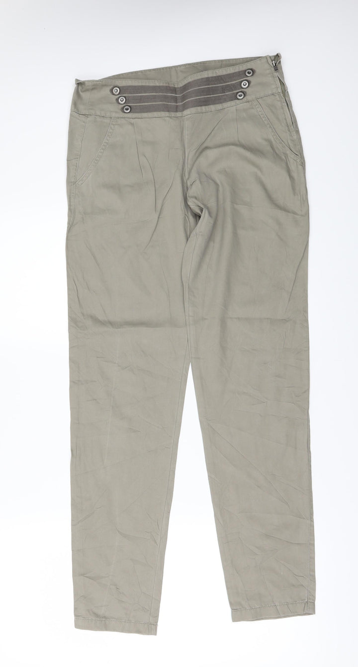 Esprit Womens Beige   Trousers  Size 6 L31 in - WAISTBAND DETAIL