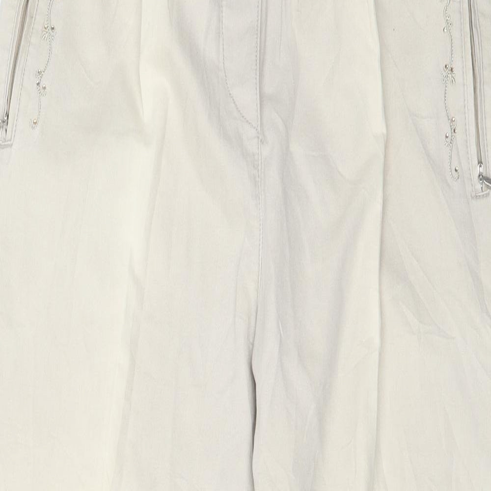 Euro Neumode Womens Blue   Trousers  Size 24 L25 in - Embroidered