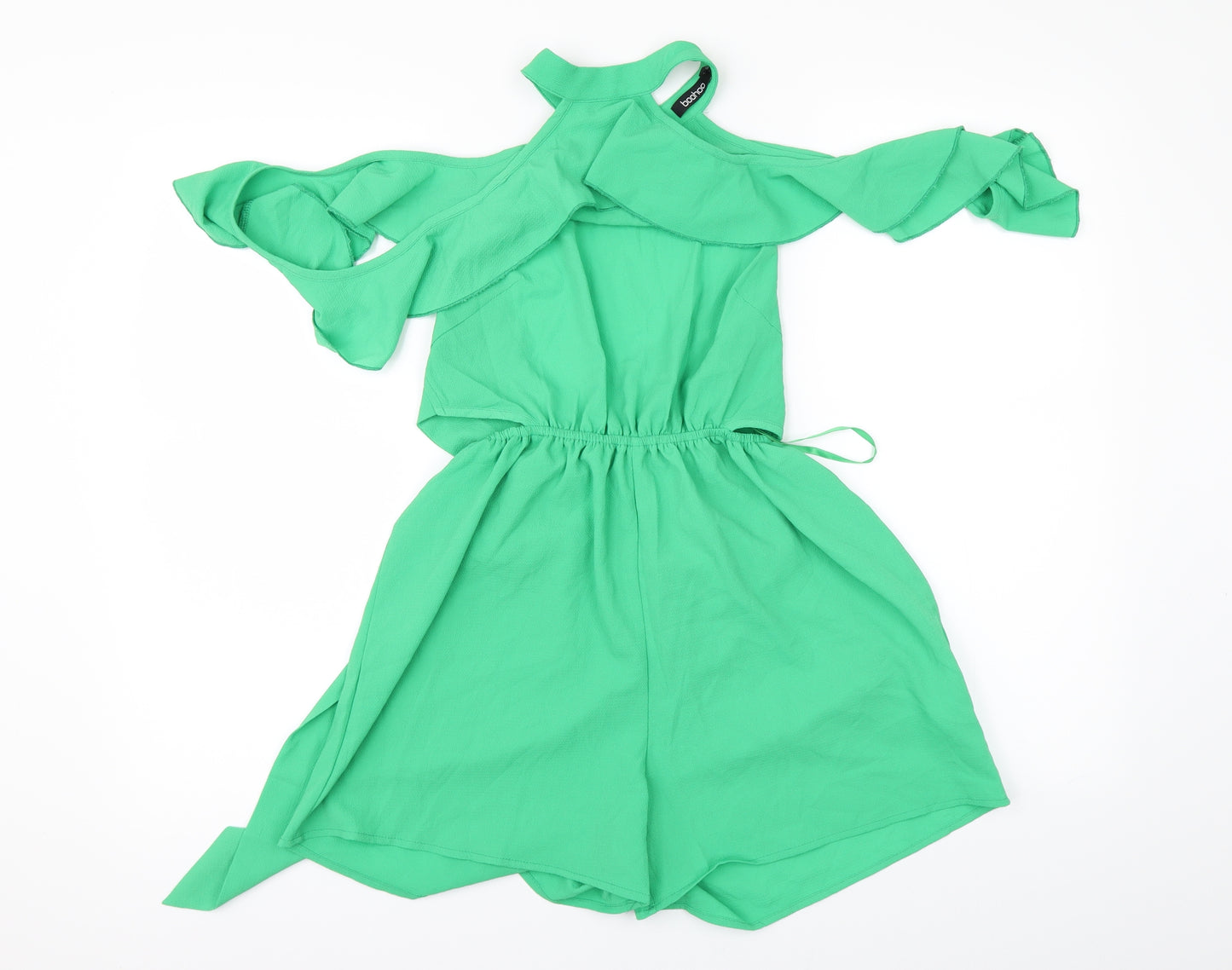 Boohoo Womens Green   Playsuit One-Piece Size 10