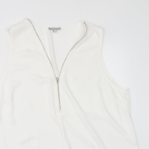 best moutain Womens Ivory   Tunic Blouse Size L