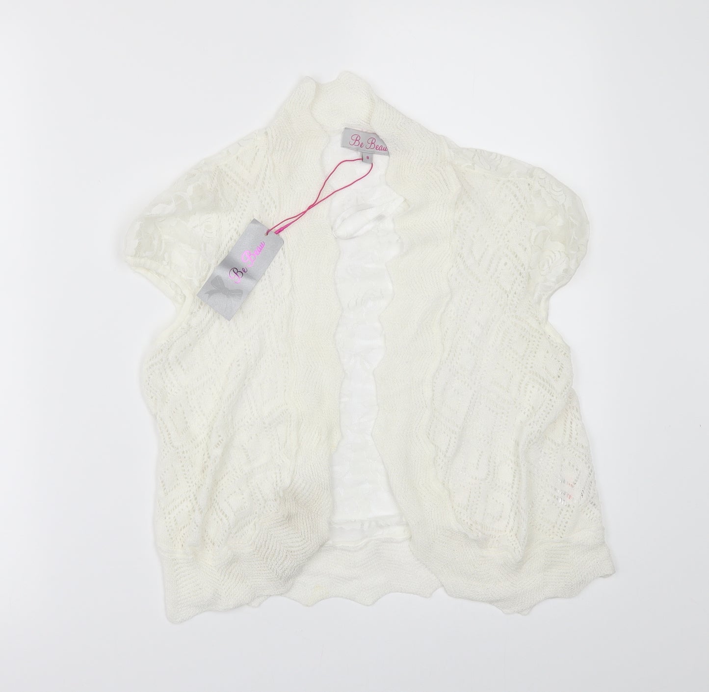 Be beau Womens Ivory   Cardigan Jumper Size 8