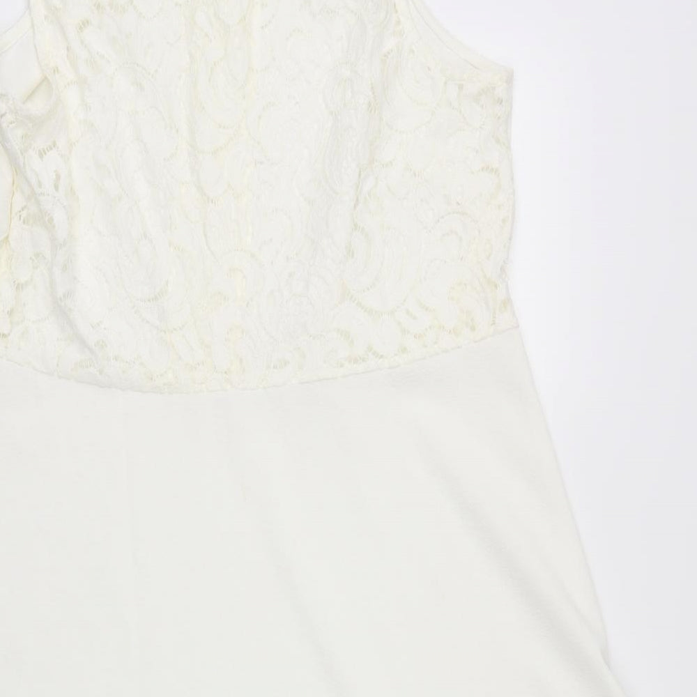 South Womens Ivory   Fit & Flare  Size 18