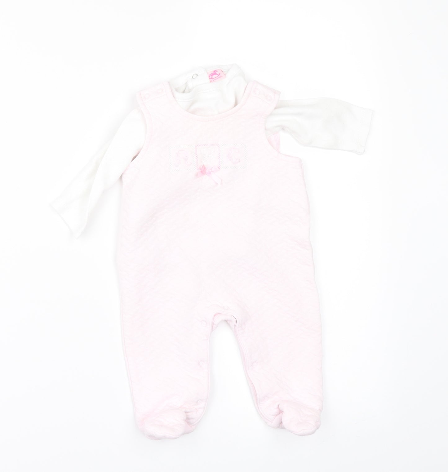 rock a bye Girls Pink   Romper One-Piece