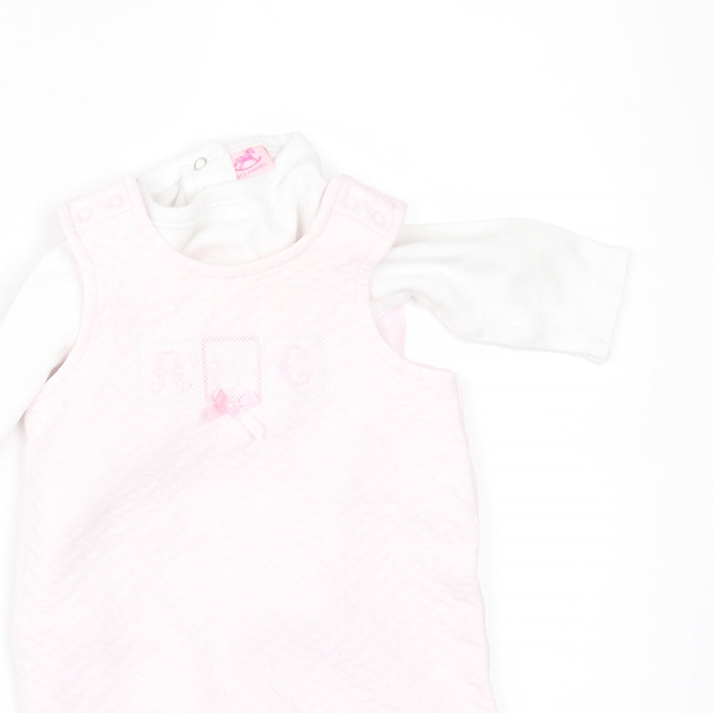 rock a bye Girls Pink   Romper One-Piece
