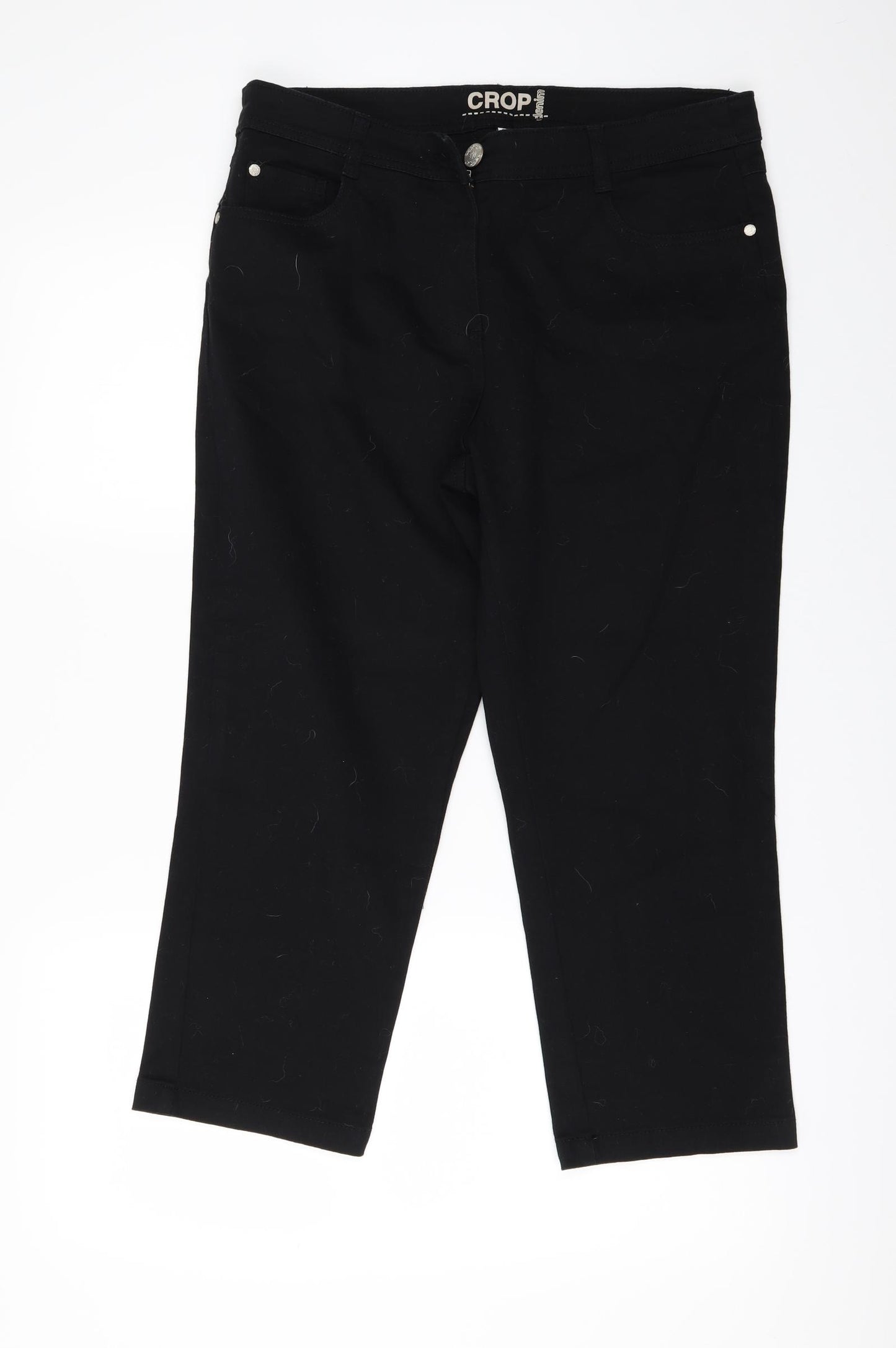 Debenhams` Womens Black   Cropped Jeans Size 14 L22 in