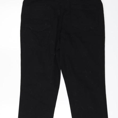 Debenhams` Womens Black   Cropped Jeans Size 14 L22 in
