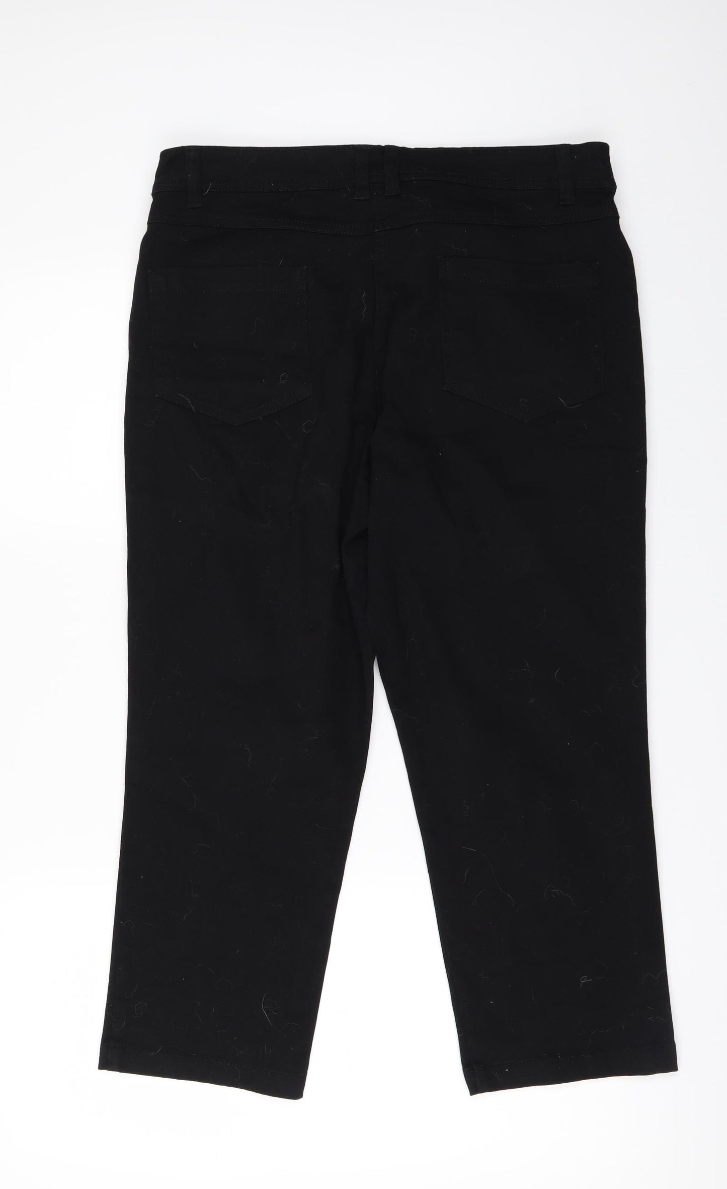 Debenhams` Womens Black   Cropped Jeans Size 14 L22 in