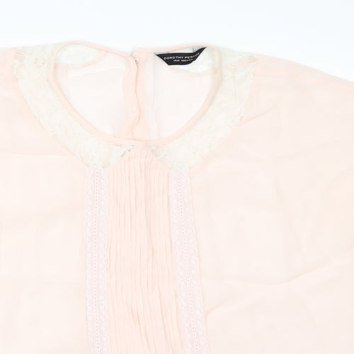Dorothy Perkins Womens Orange   Tunic Blouse Size 12