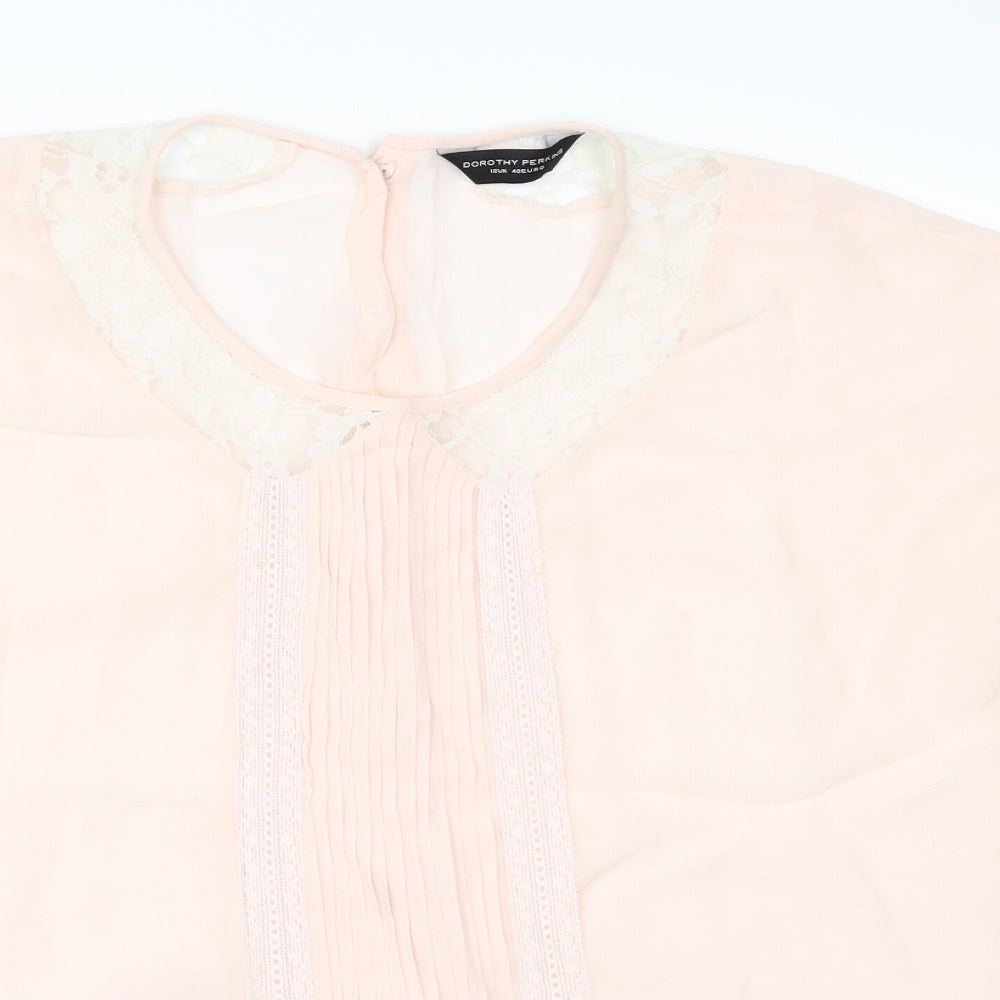 Dorothy Perkins Womens Orange   Tunic Blouse Size 12