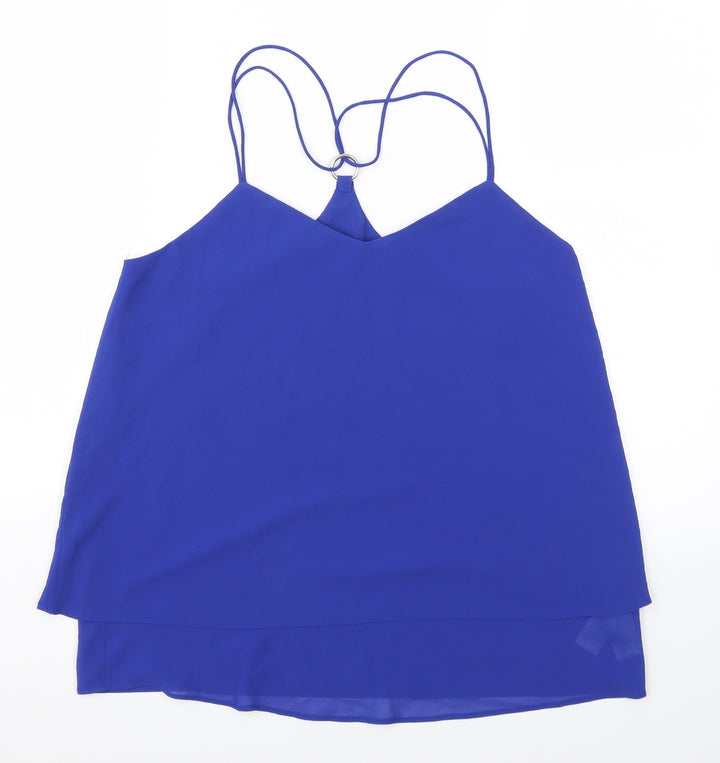 New Look Womens Blue Basic Blouse Size 10
