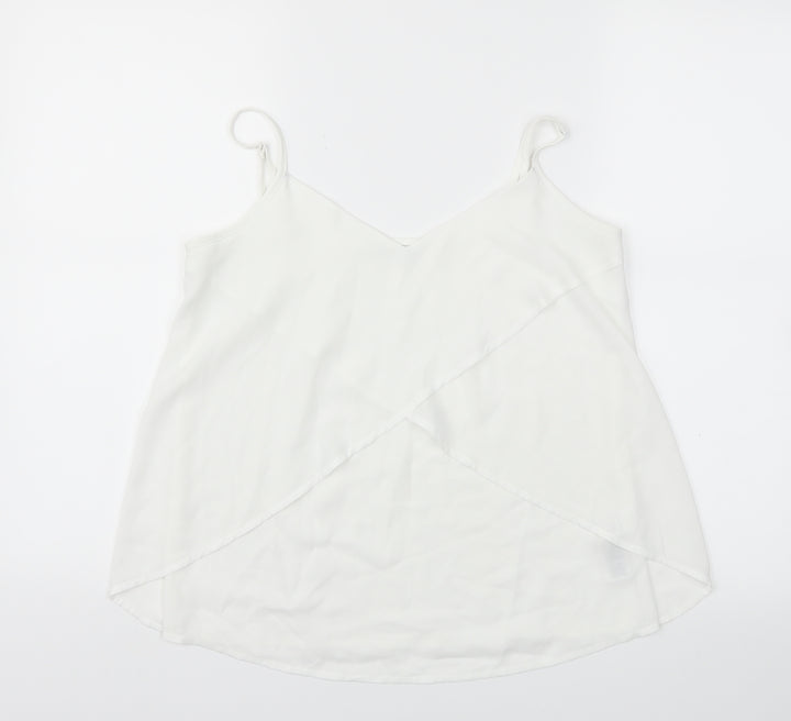 Miss Selfridge Womens White Basic Blouse Size 6