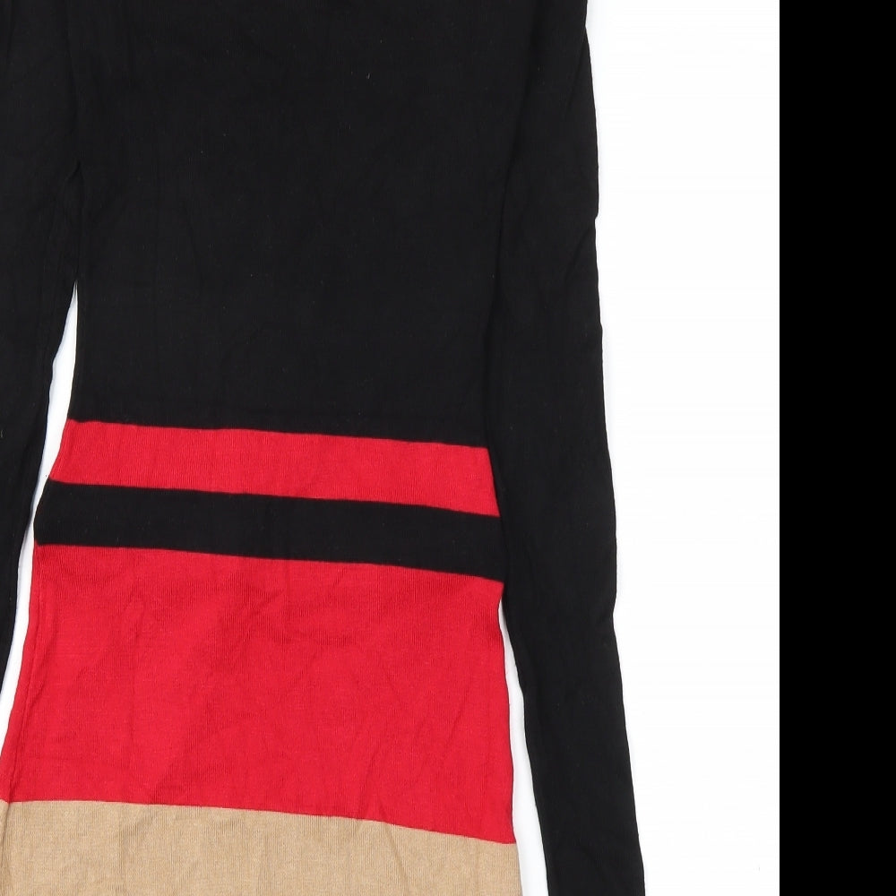 LIPSY  Womens Black Striped  A-Line  Size 6
