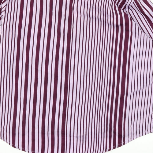Next  Womens Purple Striped  Basic Blouse Size 12