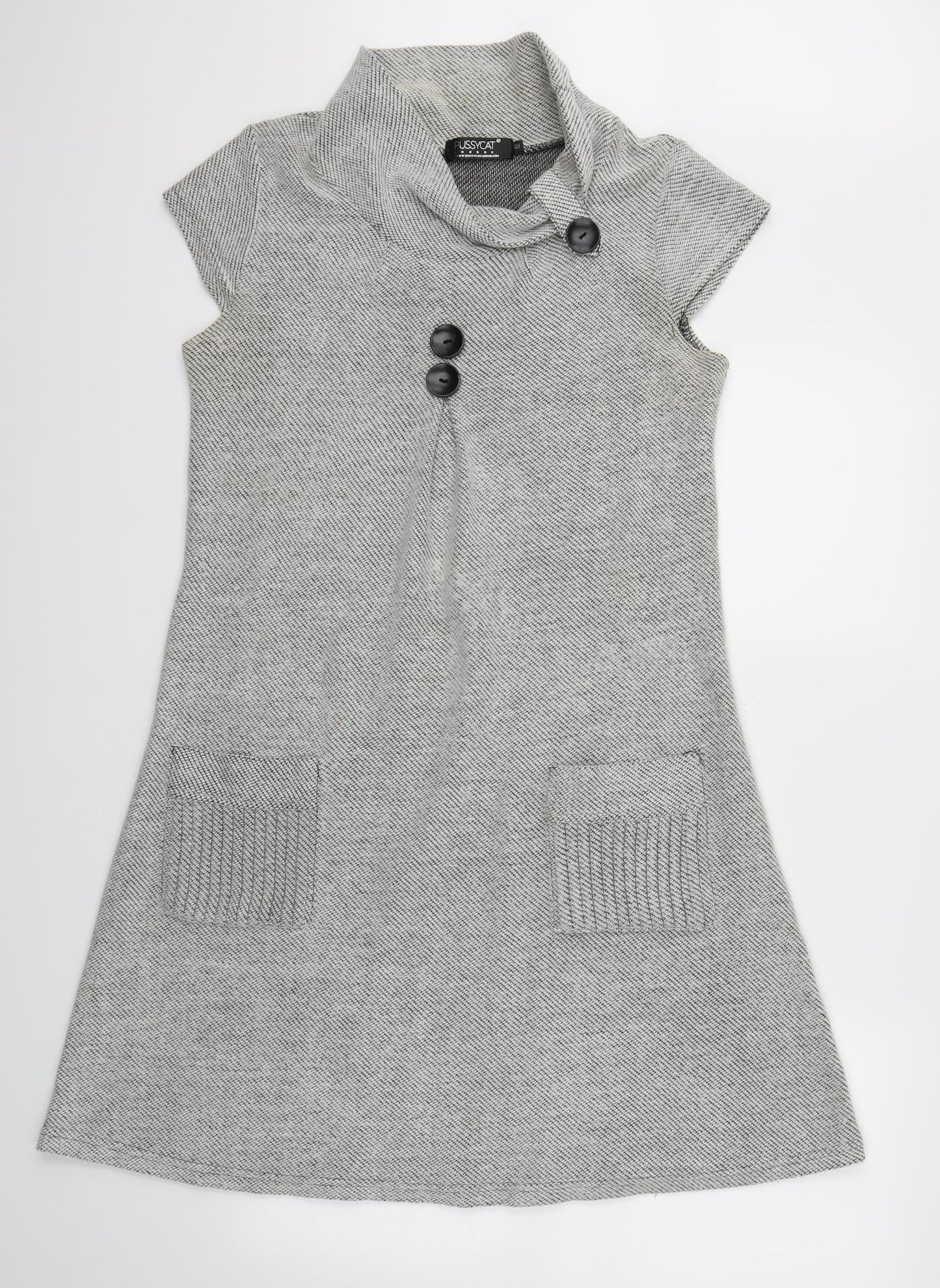 Pussycat London Womens Grey   Fit & Flare  Size 12