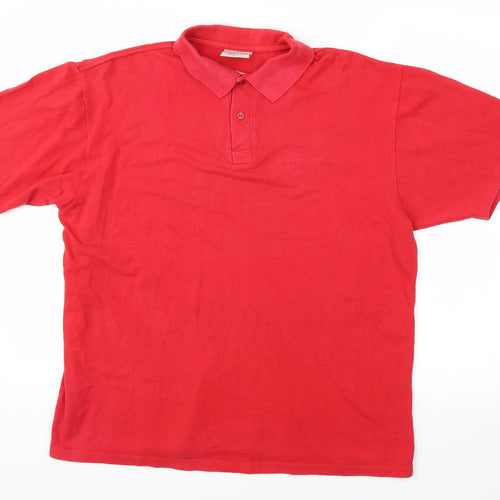 COTTON CLASSICS  Mens Red    Polo Size L