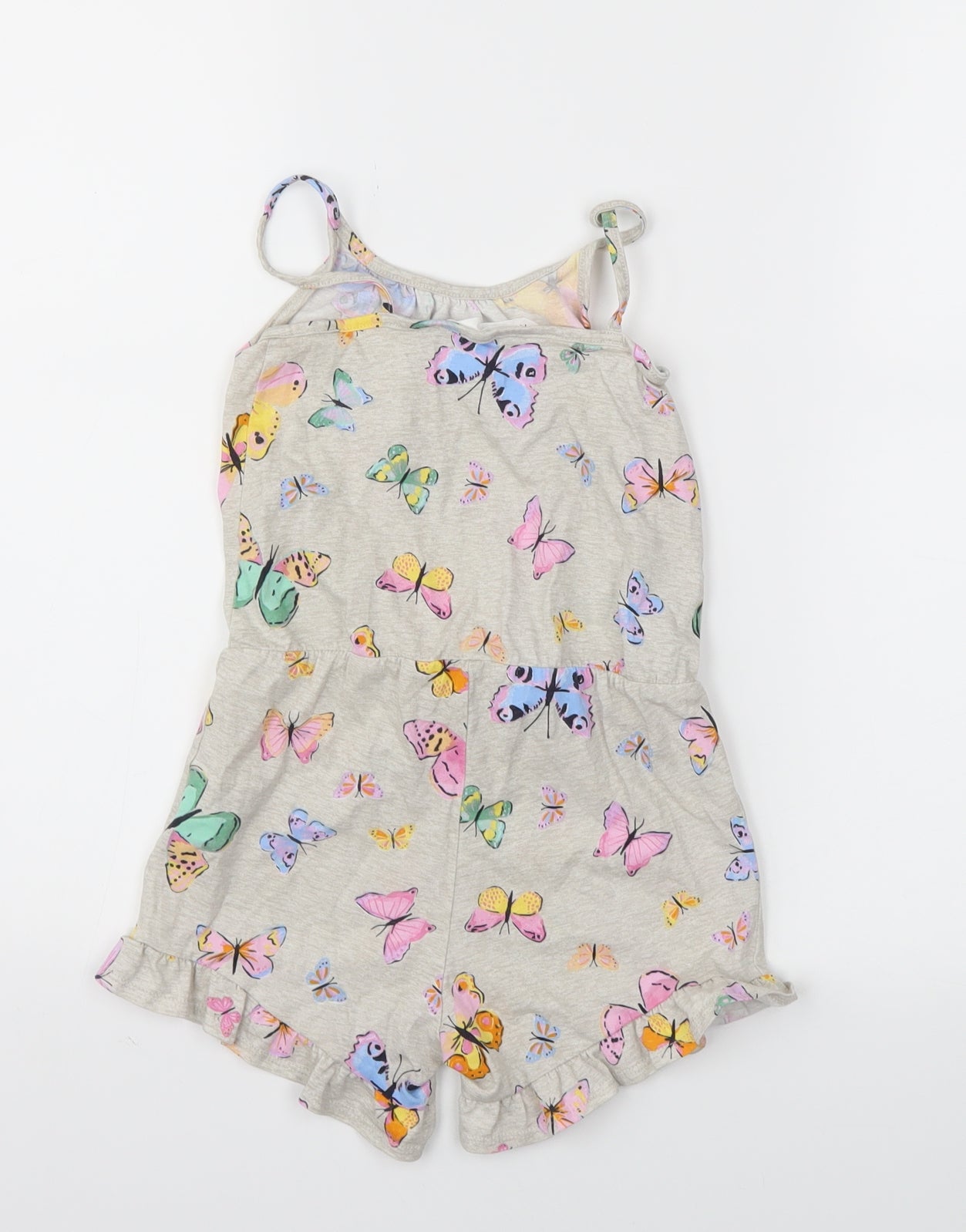 H&M Girls Grey Animal Print  Jumpsuit One-Piece Size 5-6 Years