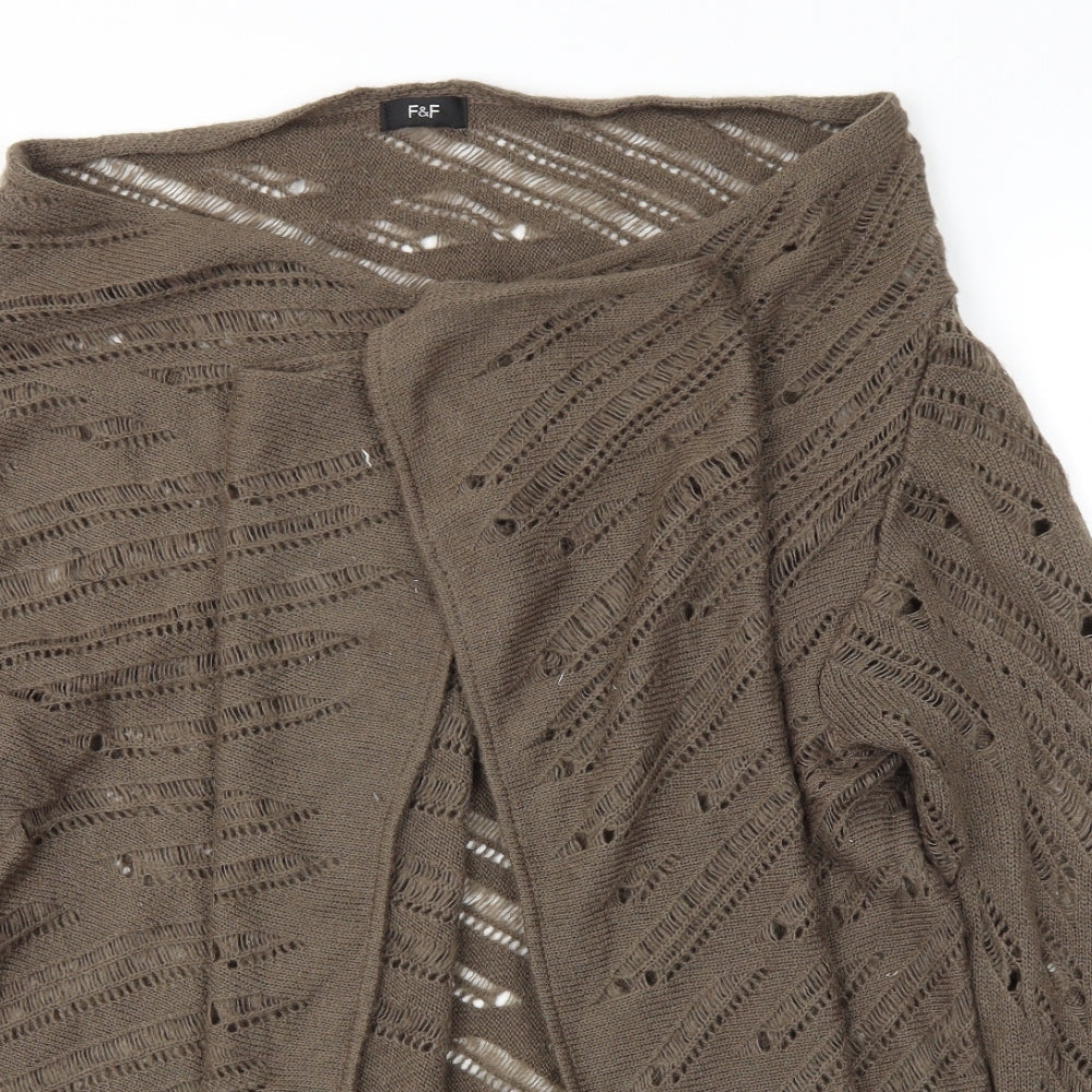 F&F Womens Brown   Cardigan Jumper Size 16
