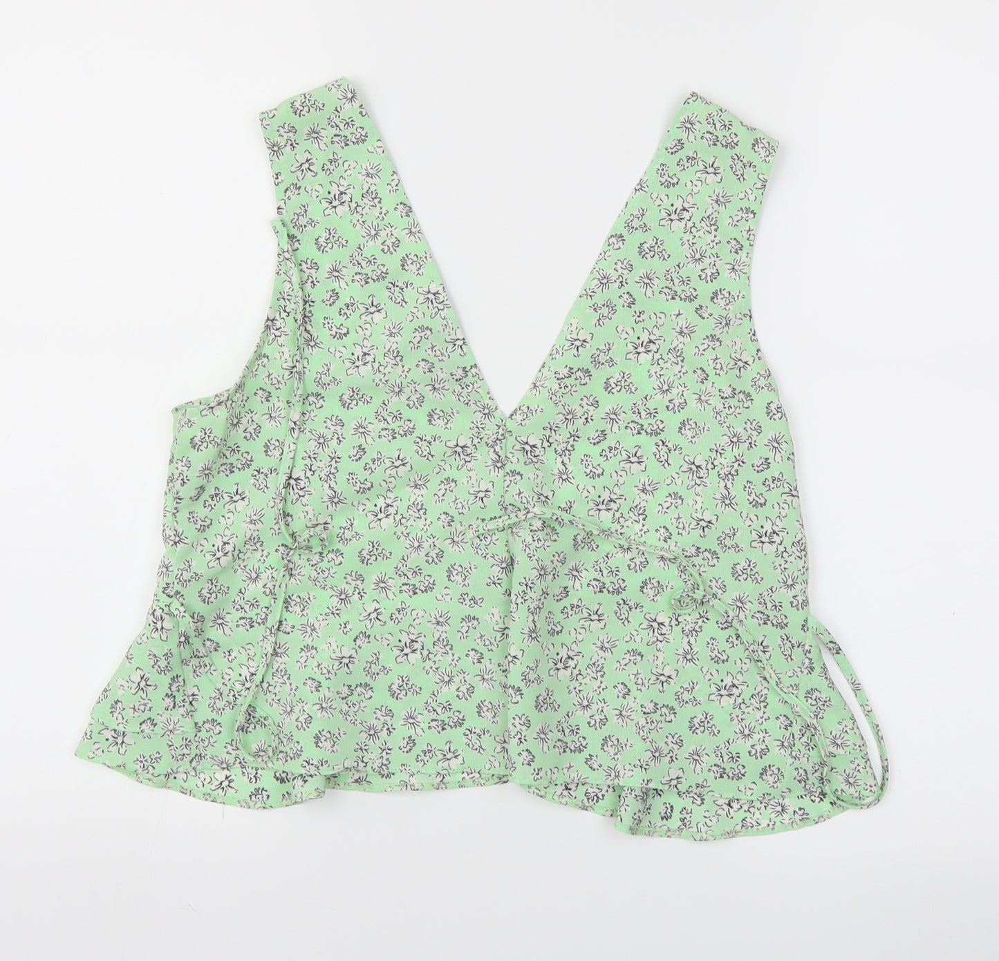 Primark Womens Green Floral  Basic Blouse Size 12