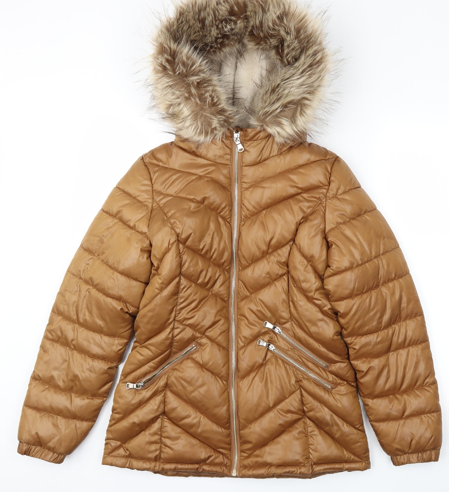 F&F Womens Brown   Jacket Coat Size 10