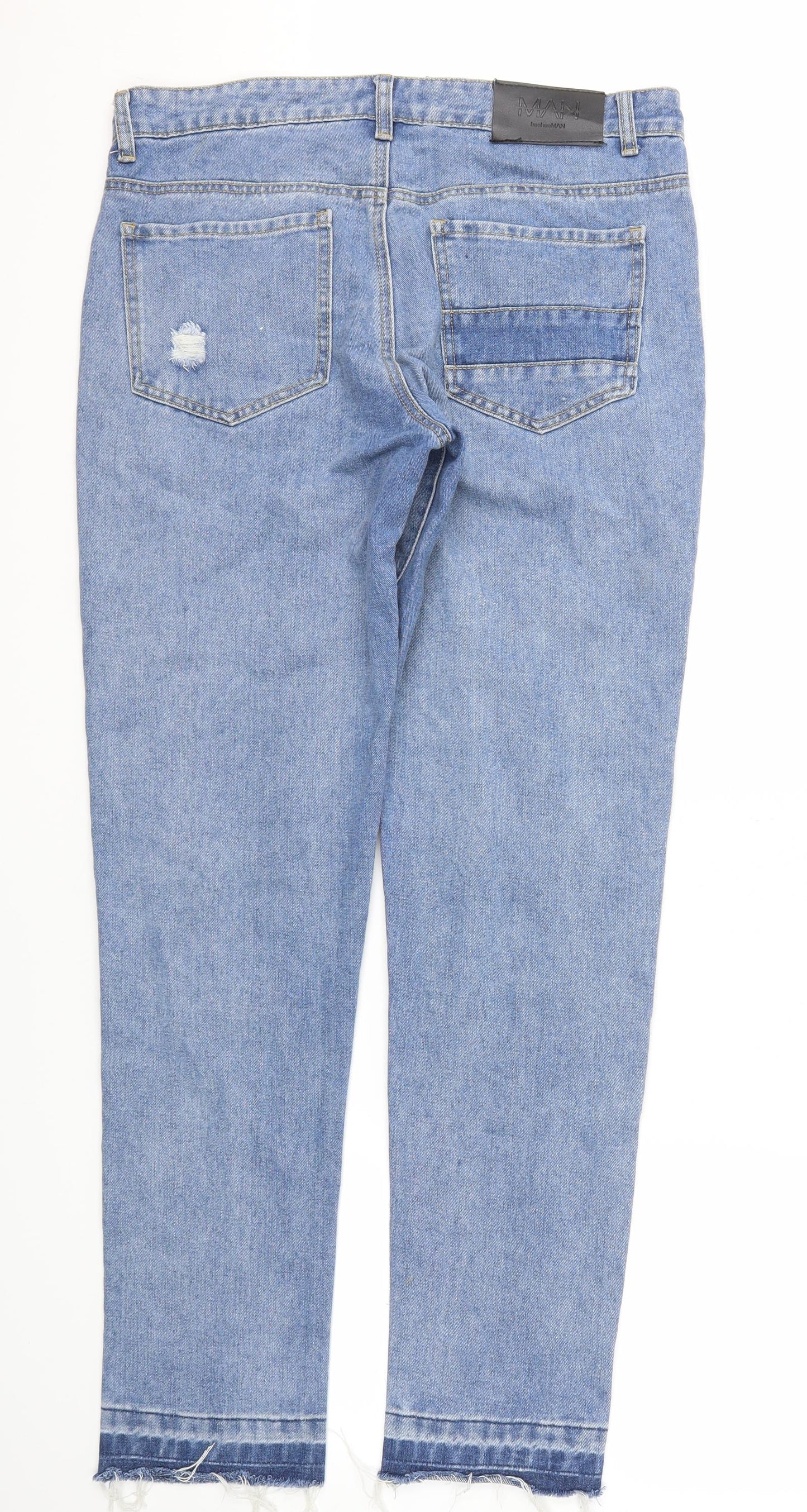 Boohoo Mens Blue   Straight Jeans Size 32 L31 in