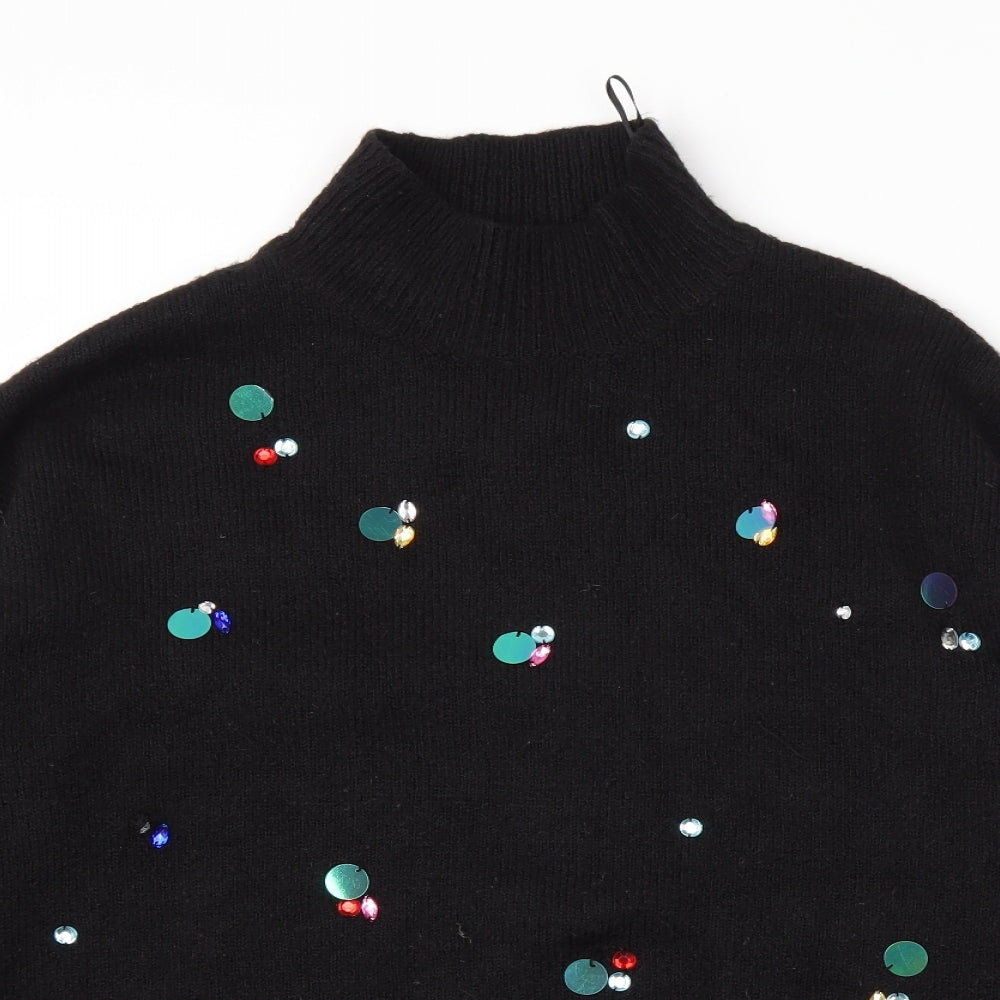 F&F Womens Black   Pullover Jumper Size 12