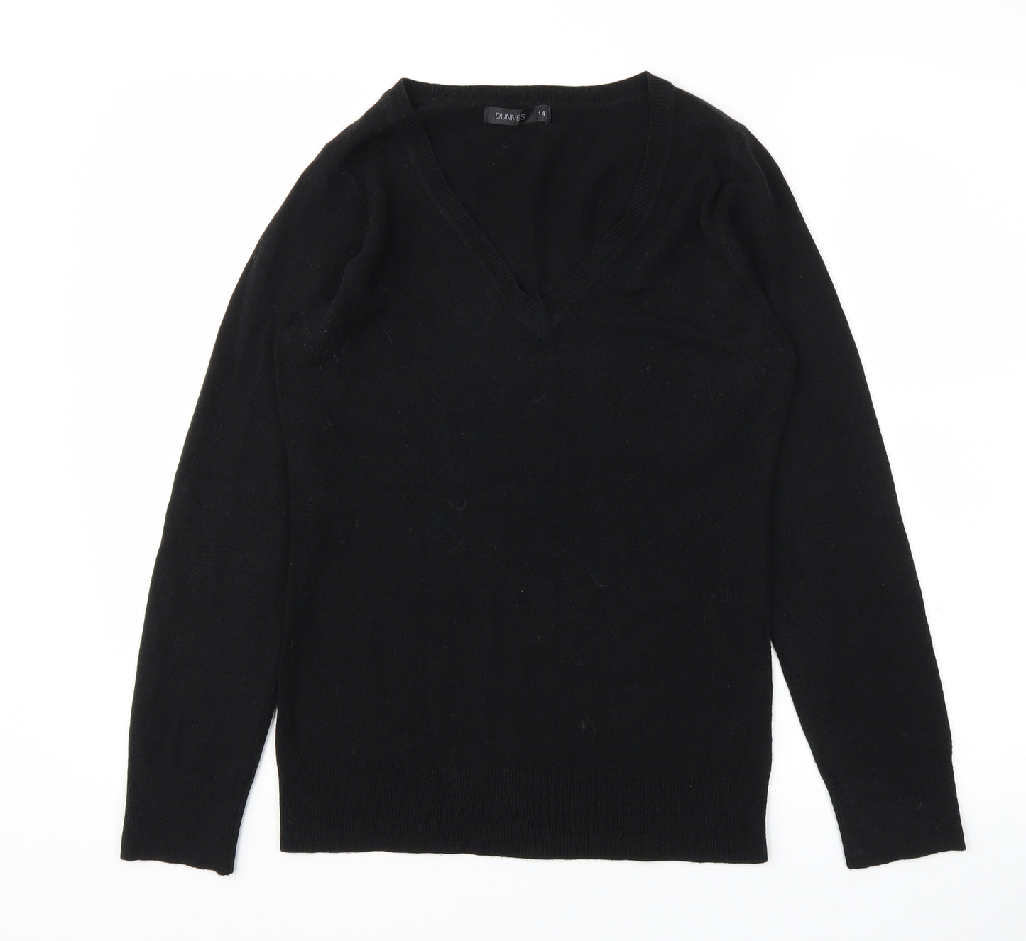 Dunnes  Womens Black   Pullover Jumper Size 14