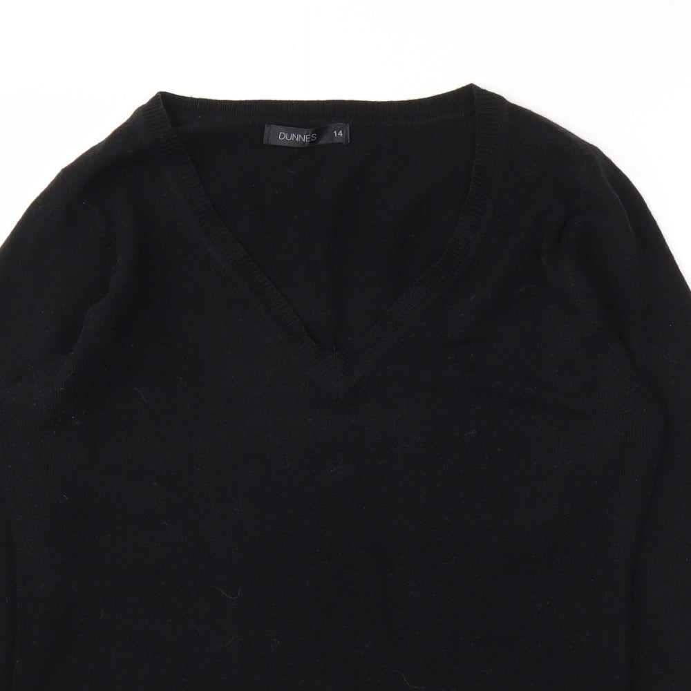Dunnes  Womens Black   Pullover Jumper Size 14