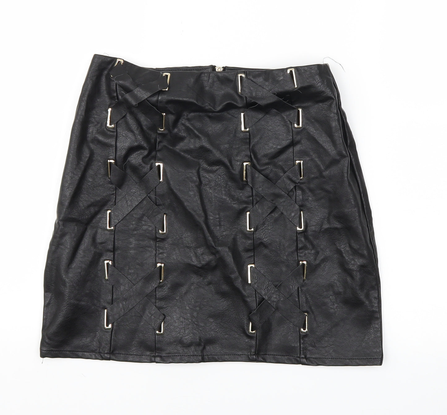 Missguided Womens Black   A-Line Skirt Size 6