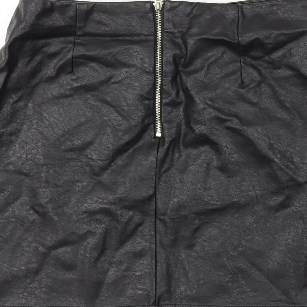 Missguided Womens Black   A-Line Skirt Size 6