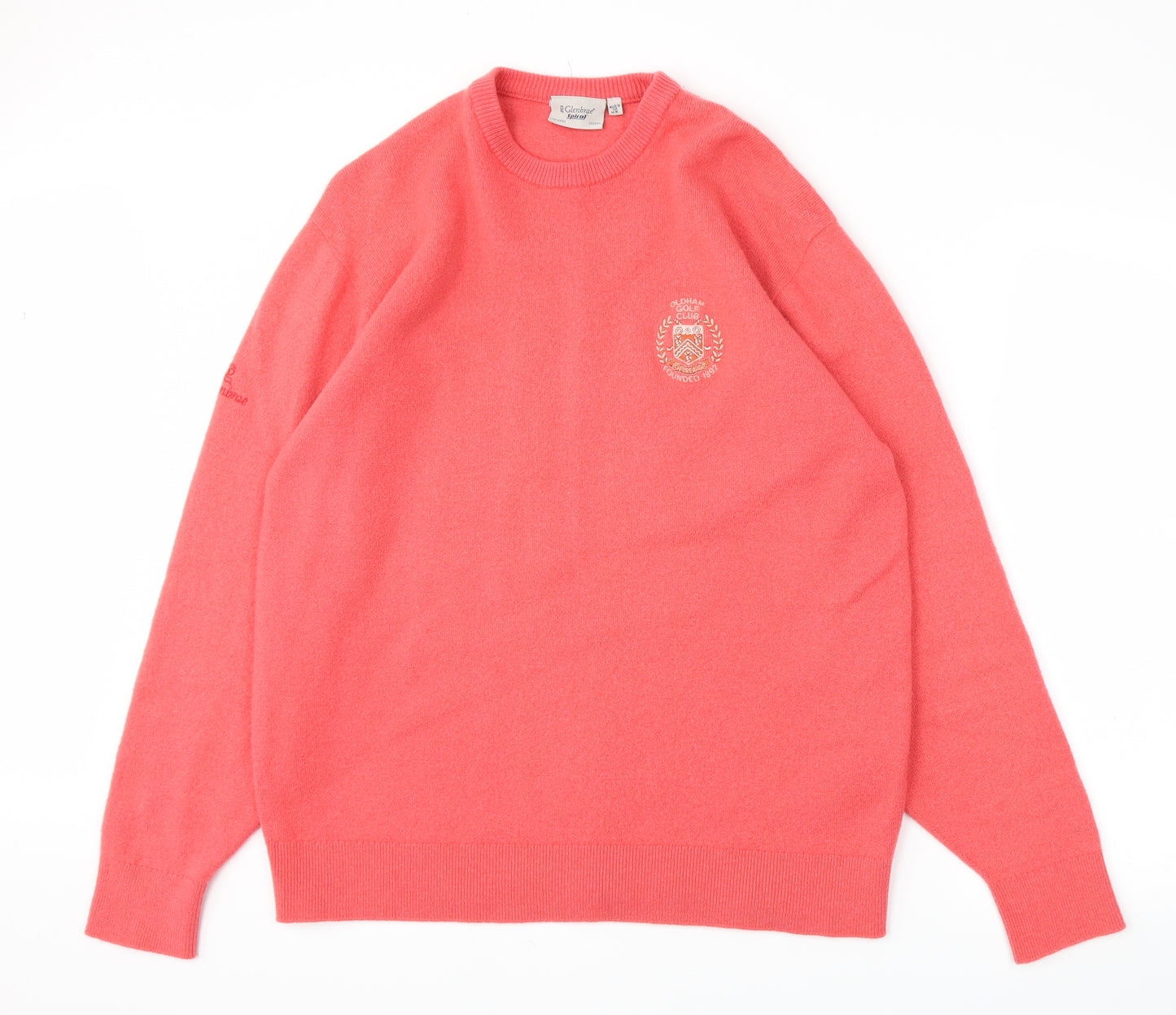 Glenbrae Mens Pink   Pullover Sweatshirt Size 3XL