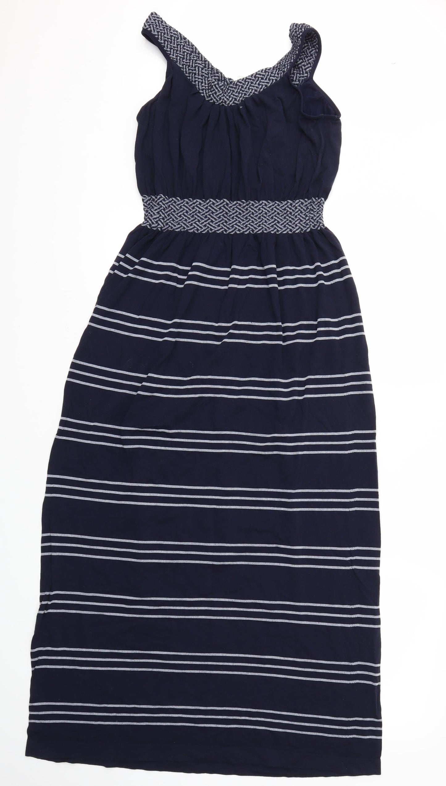 Primark Womens Blue Striped  Fit & Flare  Size L