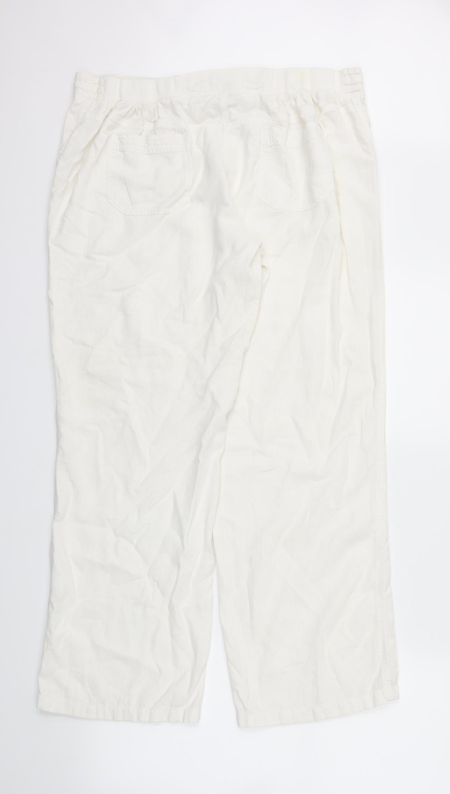 BHS Womens Ivory   Trousers  Size 16 L29 in