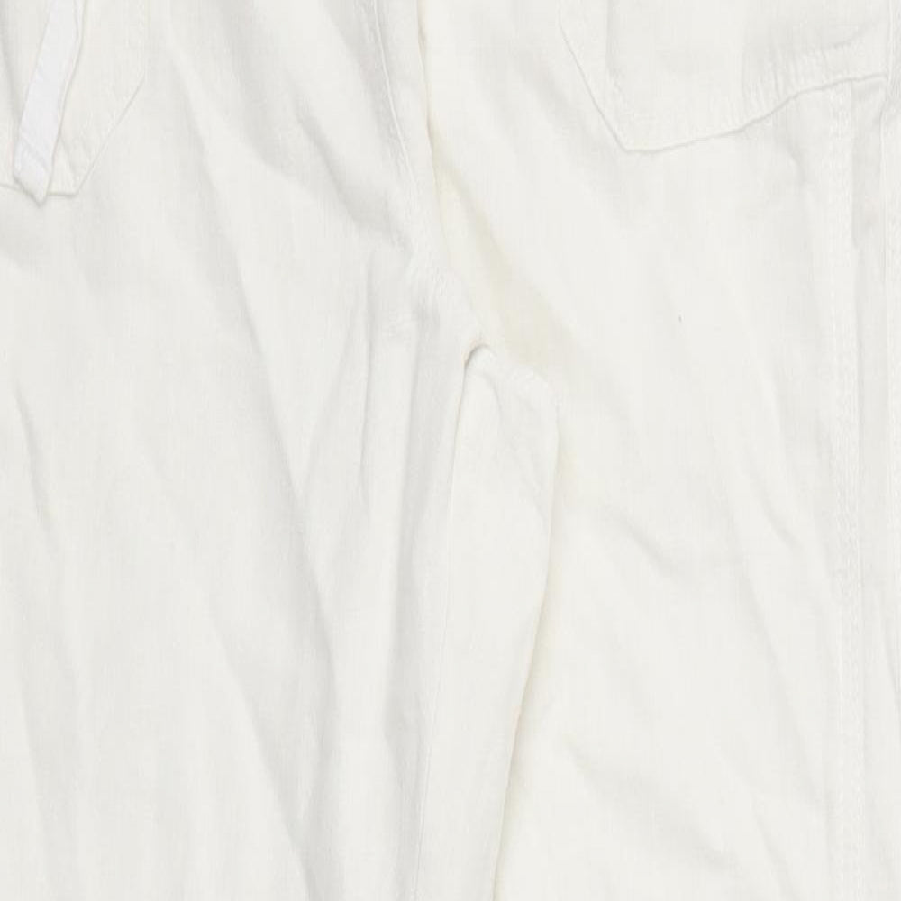 BHS Womens Ivory   Trousers  Size 16 L29 in