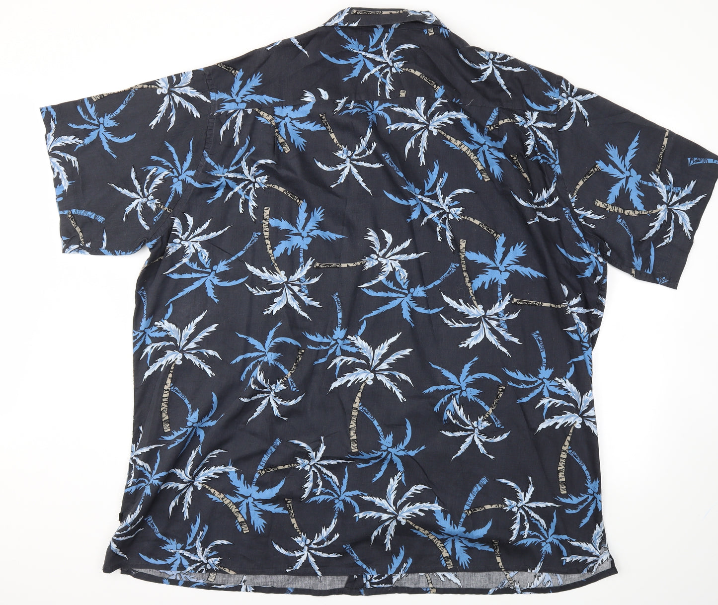 Duke London Mens Blue Floral   T-Shirt Size 4XL