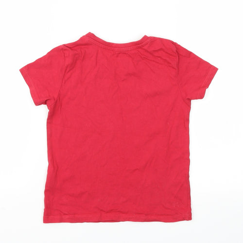 Primark Boys Red   Basic T-Shirt Size 3-4 Years