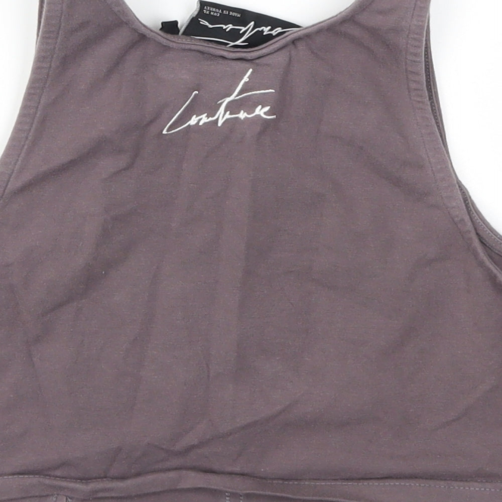 Couture Womens Purple   Basic T-Shirt Size M