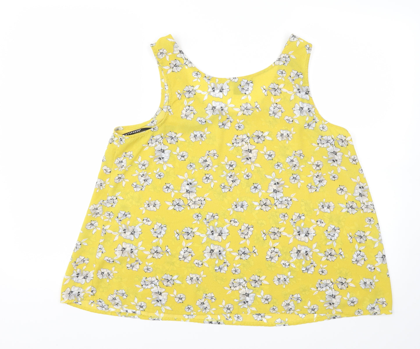 Primark Womens Yellow Floral  Basic Blouse Size 14